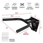 Valor Fitness Wall-Mounted Dip Bars - Foldable Design