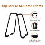 Amazon Basics Black Strength Training Dip Stand