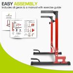 ProsourceFit Adjustable Power Dip Station for Home Gym