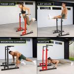 ProsourceFit Adjustable Power Dip Station for Home Gym