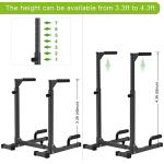 Adjustable Heavy Duty Dip Bar for Home Gym