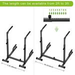 Adjustable Heavy Duty Dip Bar for Home Gym