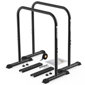 KAKICLAY Premium Adjustable Dip Bars - Ultra-Stable