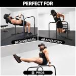 KAKICLAY Premium Adjustable Dip Bars - Ultra-Stable