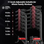 Pooboo Adjustable Power Tower for Home Workouts