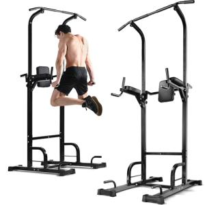 Adjustable Free Standing Pull Up Bar Power Tower