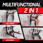 Yes4All Wall Mounted Pull Up and Dip Station
