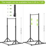 SELEWARE Adjustable Pull Up and Dip Station