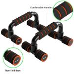 Push Up Bars with Foam Grip - Orange