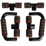 Push Up Bars with Foam Grip - Orange