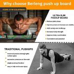 AERLANG Extra Large Portable Push Up Board