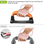 Push Up Bars with Comfortable Grip - Black & Orange
