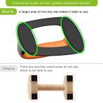 Push Up Bars with Comfortable Grip - Black & Orange