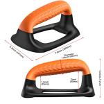 Push Up Bars with Comfortable Grip - Black & Orange