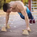 Wood City Push-Up Bars with Non-Slip Base