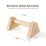 Wood City Push-Up Bars with Non-Slip Base