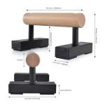 Wood Floor Push Up Bars for Strength Training