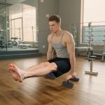 Wood Floor Push Up Bars for Strength Training