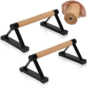 Wood Push Up and Handstand Bars - Anti-Slip