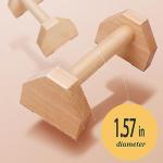 Bounabay Wooden Push Up Bar Stands - Pair