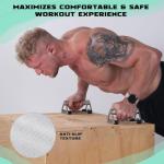 Geku Fit Push Up Stands with Grip Handles