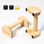 Wooden Push-Up Bars with Anti-Slip Handles