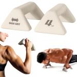 Ergonomic Push Up Bars with 4lb Weights