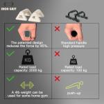 Ergonomic Push Up Bars with 4lb Weights