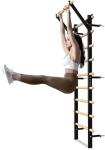 Swedish Ladder Wood Stall Bar with Pull-Up & Dip Bars