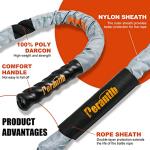 Perantlb 30ft Battle Rope for Home Fitness