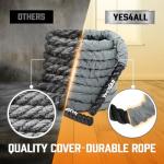 Yes4All Battle Ropes with Protective Sleeve - 30/40 Feet