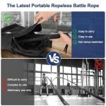 Lightweight Ropeless Battle Ropes for Home Gym
