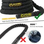 POWER GUIDANCE Battle Rope - Durable, Versatile Lengths