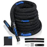 Durable Battle Rope with Protective Sleeve - 30 ft