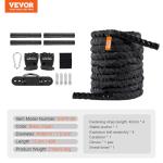 VEVOR 40Ft Battle Rope for Core Strength Training