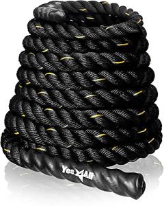 Yes4All 50ft Battle Rope for Strength Training