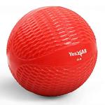 Yes4All 6lb Soft Weighted Toning Ball - Red