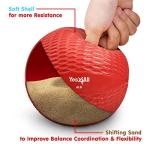 Yes4All 6lb Soft Weighted Toning Ball - Red