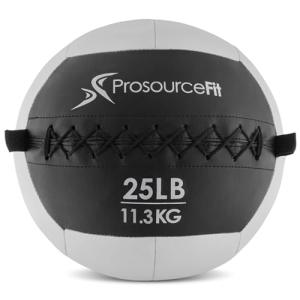 ProsourceFit 25 LB Soft Medicine Ball for Workouts