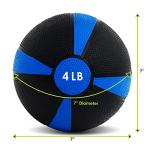 ProsourceFit 4 lb Weighted Medicine Ball