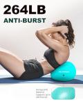 Trideer 9-Inch Pilates Ball with Exercise Guide