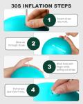 Trideer 9-Inch Pilates Ball with Exercise Guide