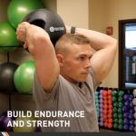 Body Sport 8 lb Double Grip Medicine Ball