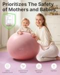 YOTTOY Anti-Burst Yoga Ball with Pump - Pink