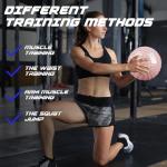 GOOGIC 8 lbs Pink Slam Ball for Workouts