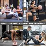 GOOGIC 8 lbs Pink Slam Ball for Workouts