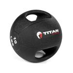 Titan Fitness 10 LB Dual Grip Medicine Ball