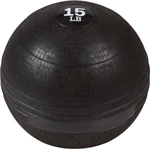 15lb Black Exercise Slam Medicine Ball by Trademark Innovations