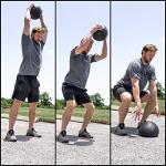 Valor Fitness 20lb Slam Ball for Workouts