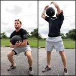 Valor Fitness 20lb Slam Ball for Workouts